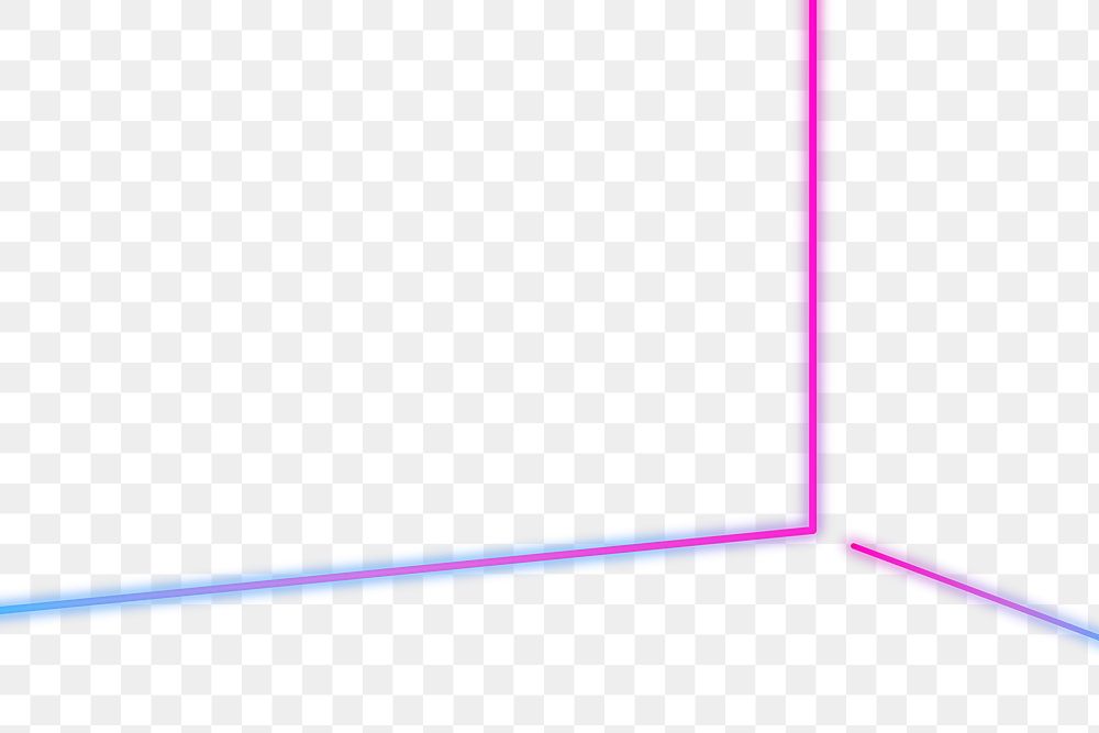 Pink and purple neon lines design element