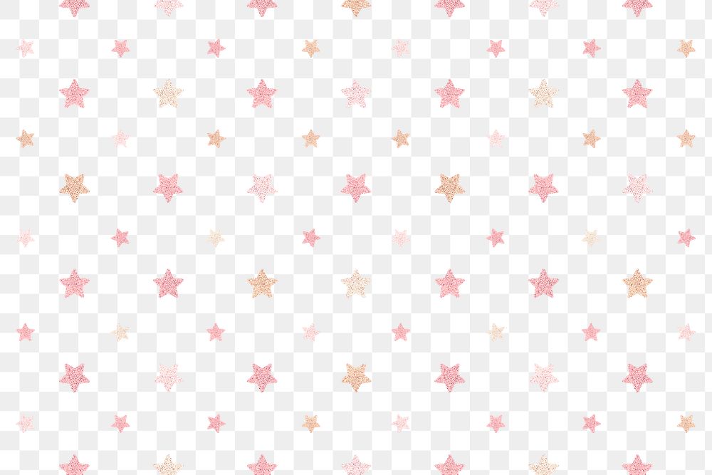 Seamless glittery pink stars background design resource