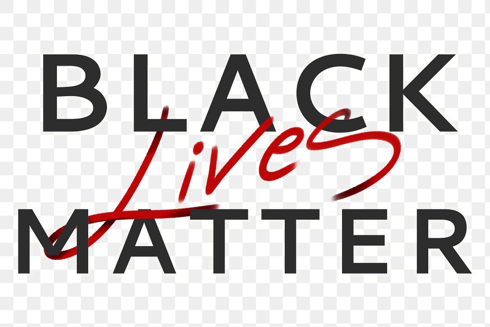 Black lives matter design element