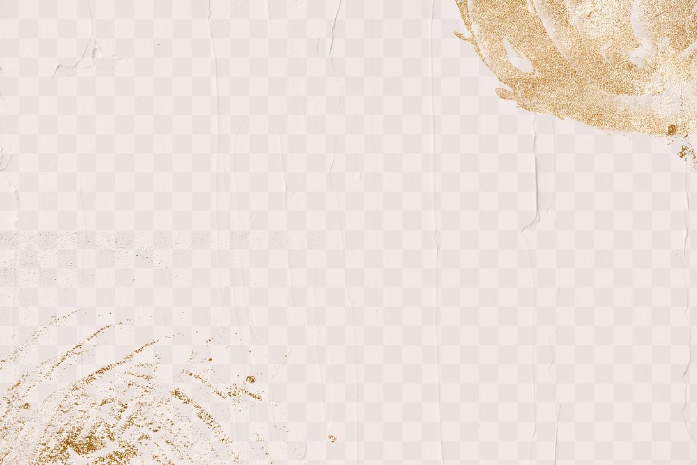 Gold glitter decorated png pastel texture background