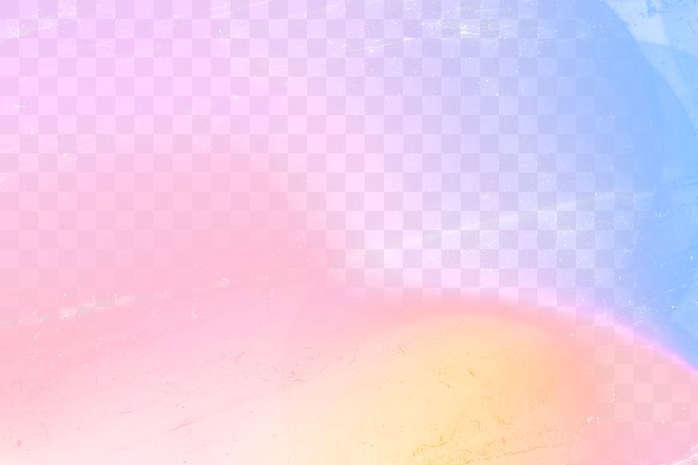 Holographic gradient texture background png in watercolor