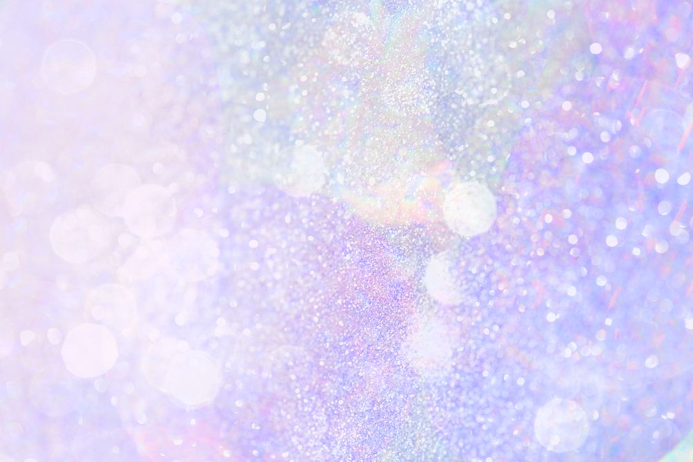 Purple bokeh background png holographic glitter