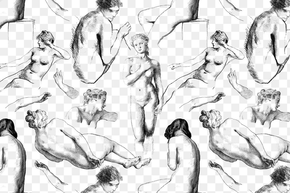 Png nude female pattern wallpaper