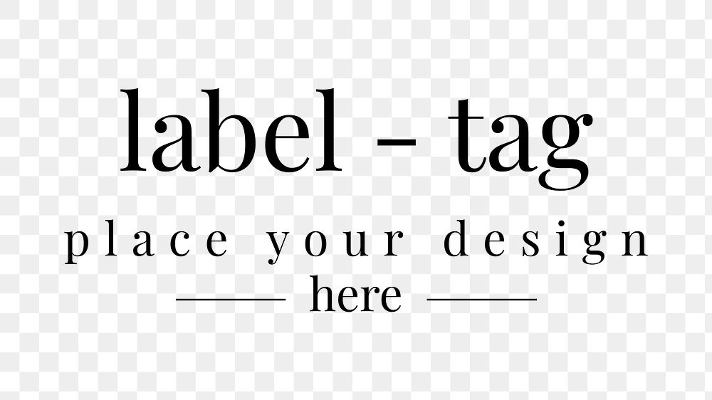 Label tag brand design png