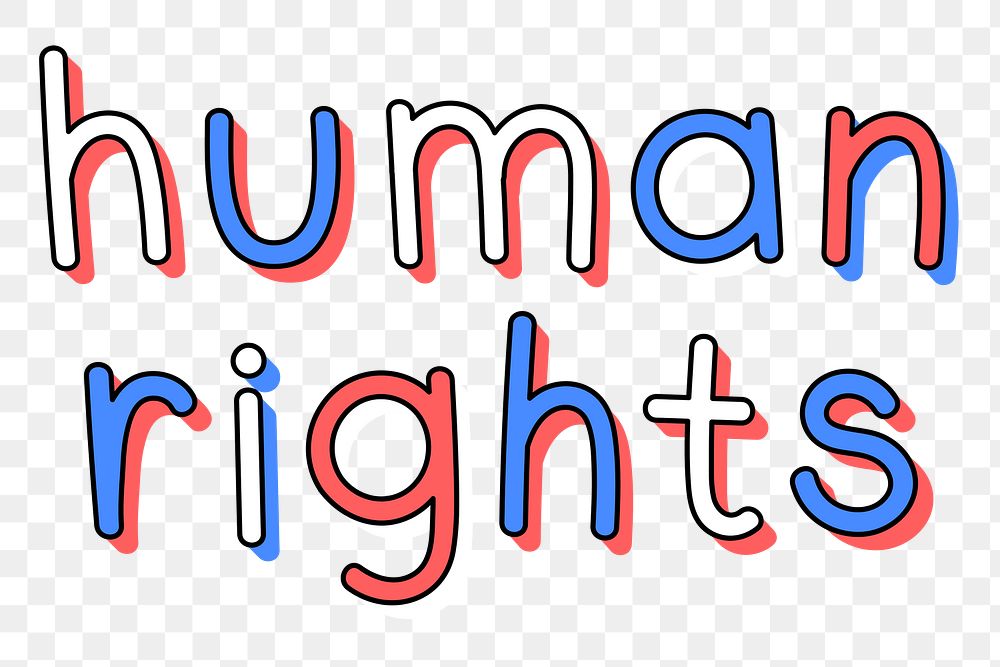 Png doodle human rights text png typography