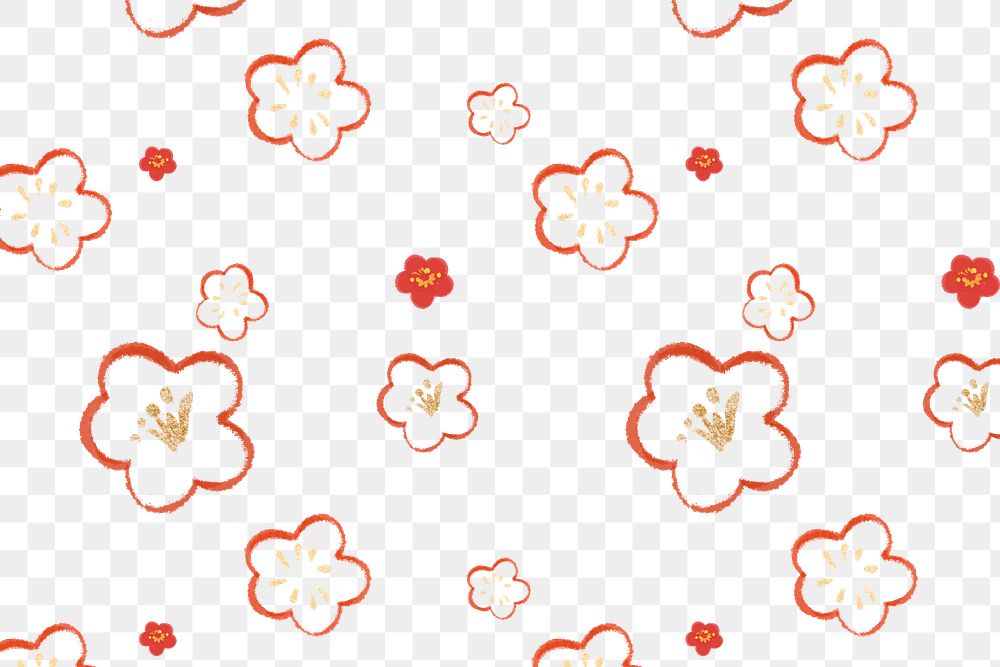 Plum blossom png pattern for Chinese National Day