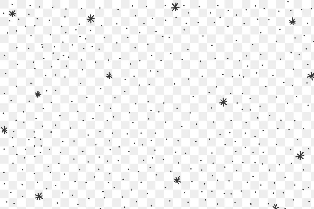 Minimal black & white star pattern png