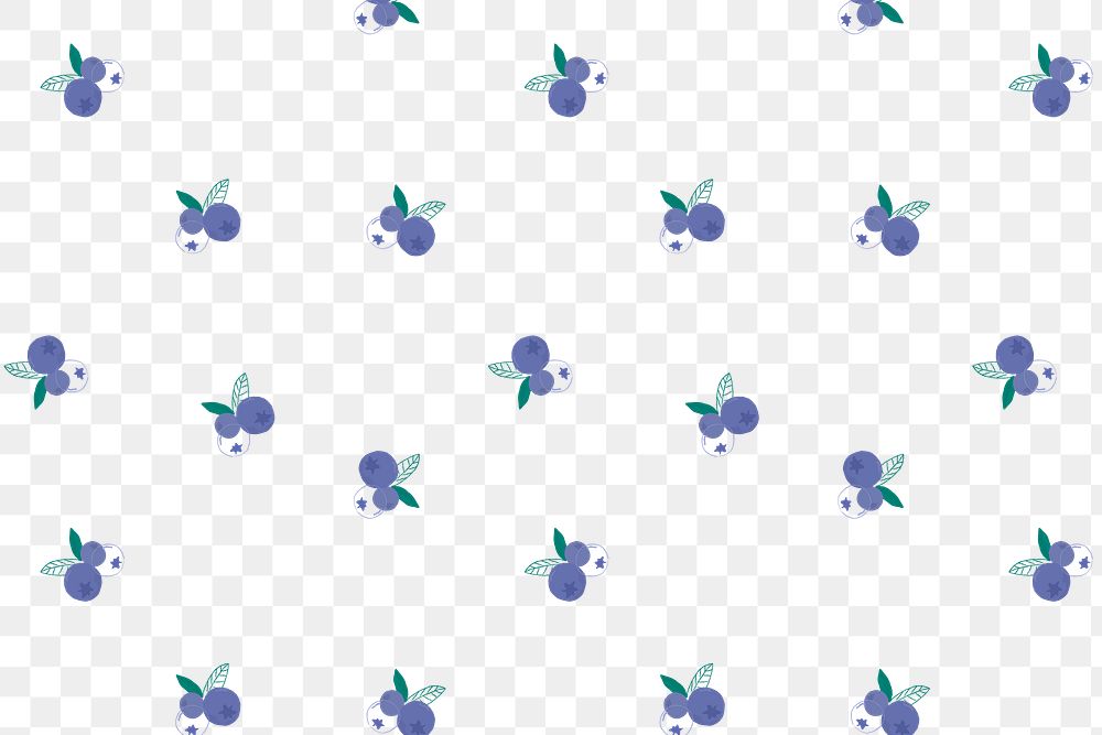 Png blueberry pattern transparent background