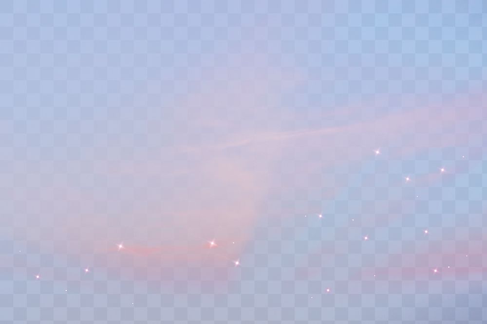 Sky png in starry night transparent background