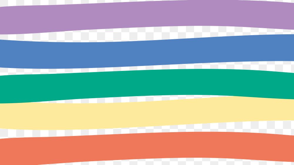 Rainbow striped png cute colorful pattern