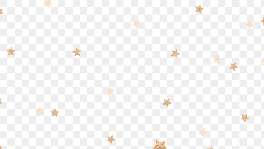 Shimmery png gold stars pattern for kids