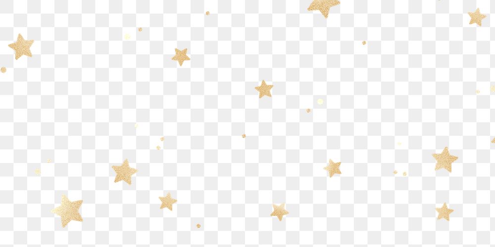 Png golden sparkly stars pattern