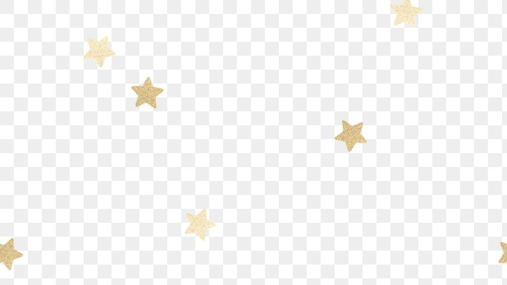 Png shimmery gold stars cute pattern
