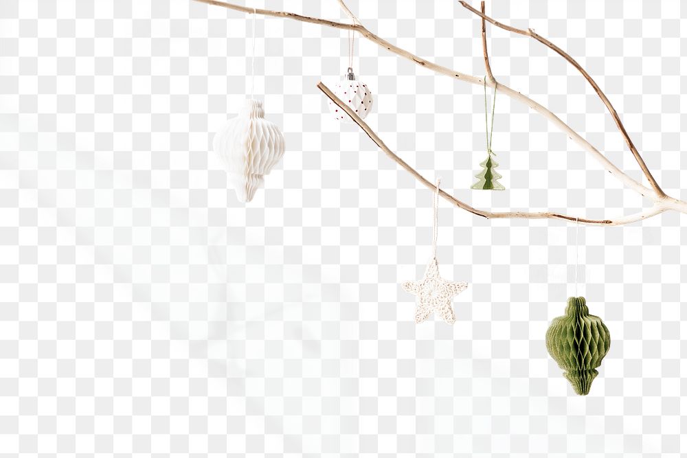 Png Christmas ornaments border background