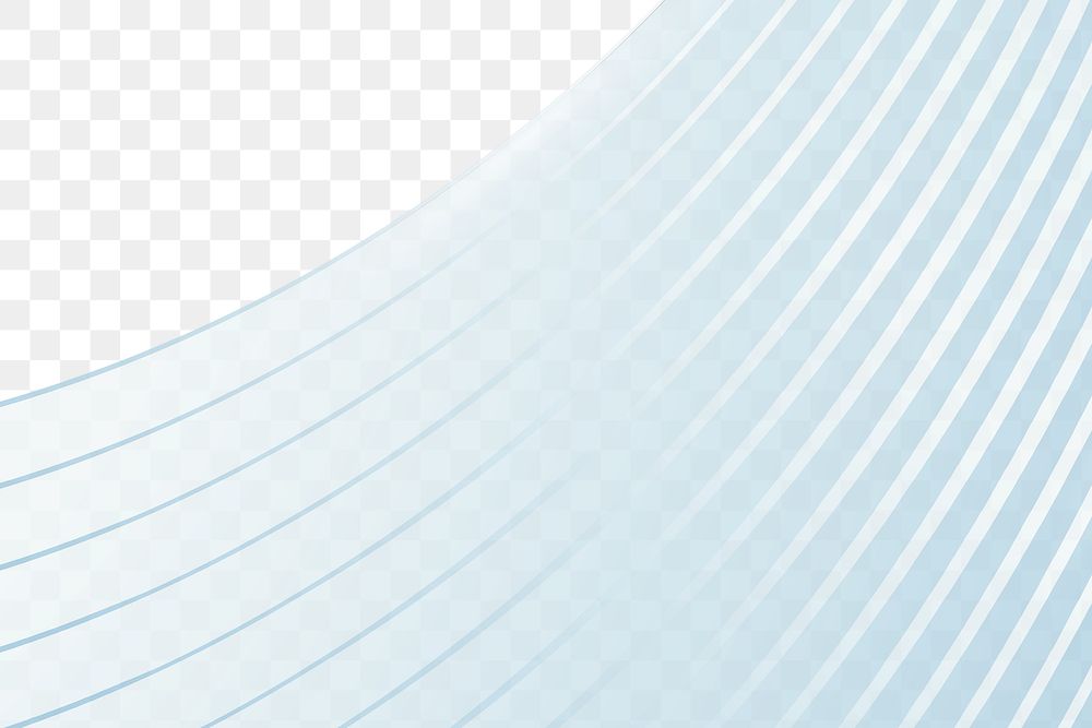 Blue abstract layered stripes png background