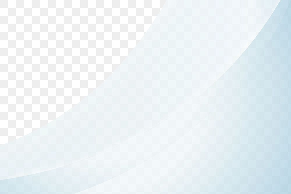 Blue border png abstract gradient wave background