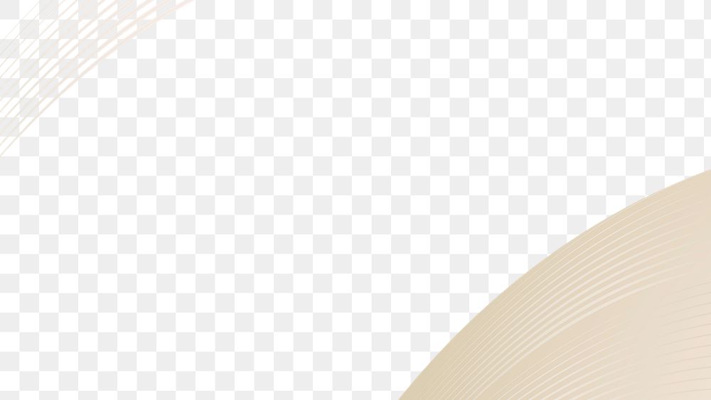 Beige border curve abstract png wallpaper
