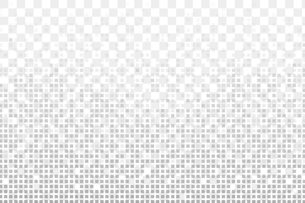 Gray abstract pixel art png background