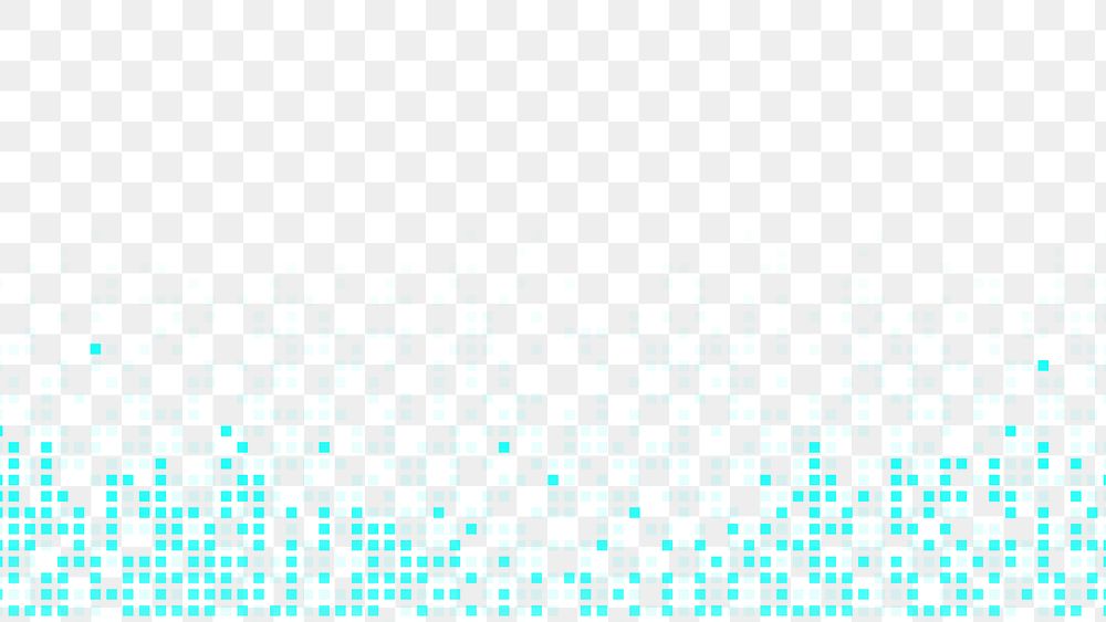 Teal abstract pixel pattern png wallpaper