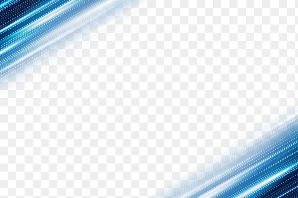 Blue abstract diagonal lines png background