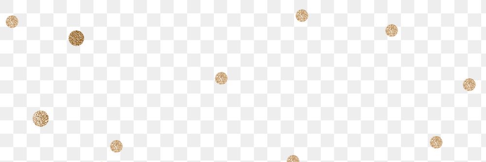 Gold dots png email header transparent background