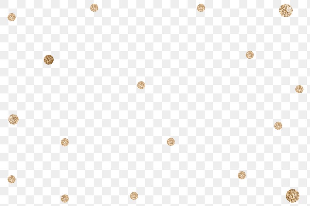 Gold dots png transparent background
