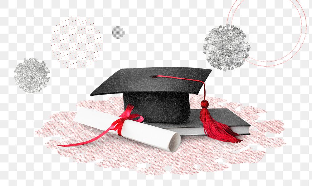 Quarantine graduation png with cap