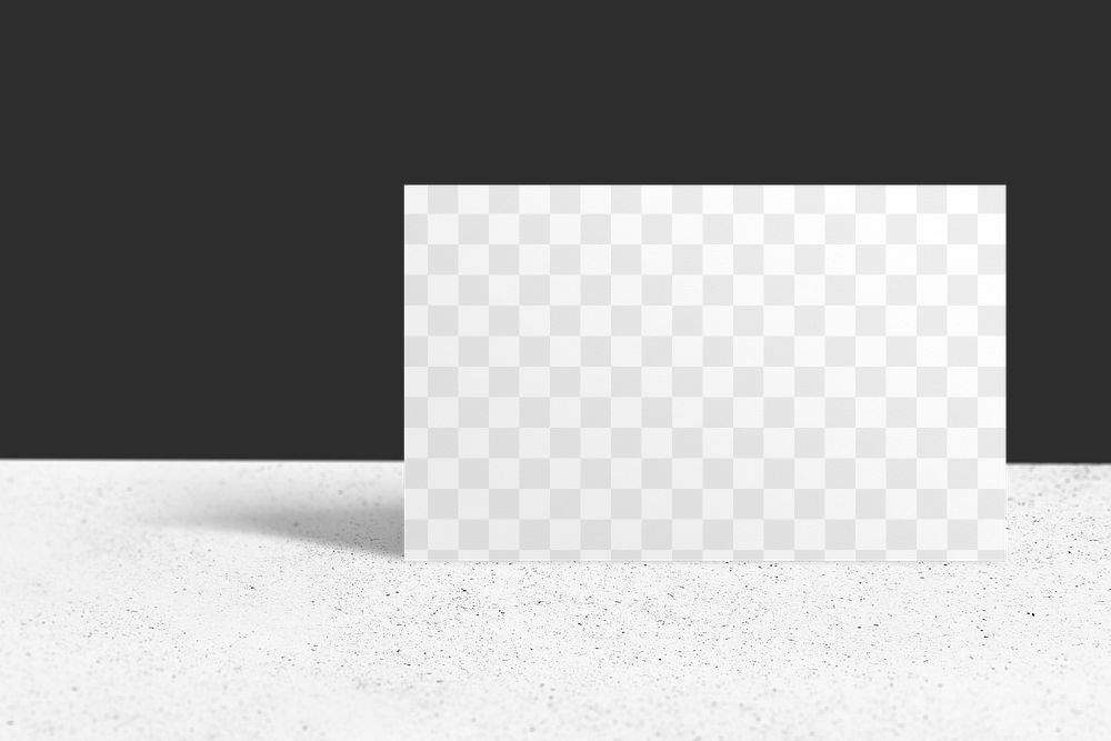Png business card mockup on two background