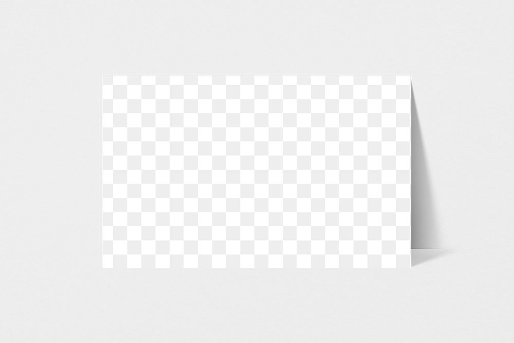 Blank business card on white background