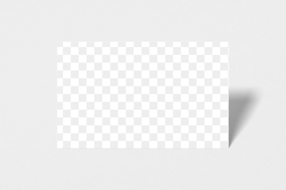 Blank business card on white background