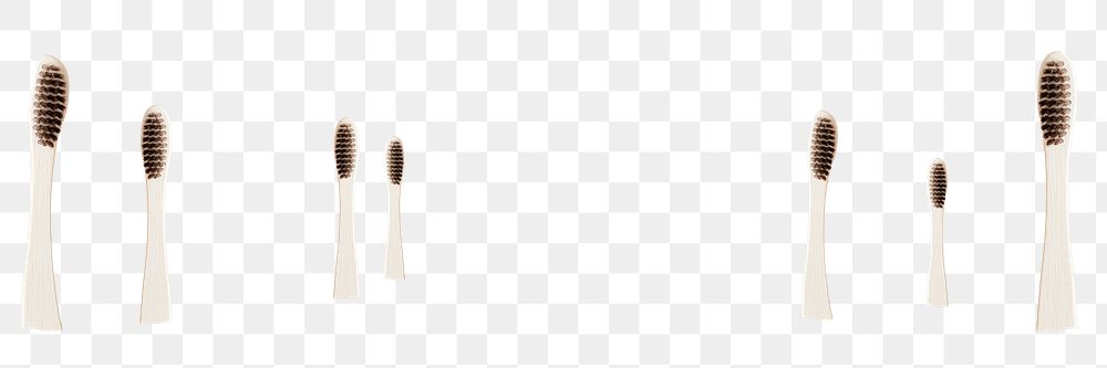 PNG wooden toothbrushes design element