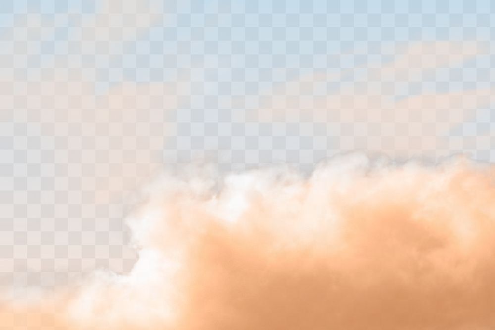 Sky png on transparent abstract background