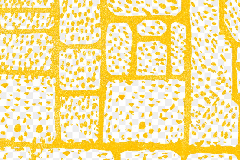 Background png in yellow with vintage terrazzo brick wall, remixed from artworks by Moriz Jung