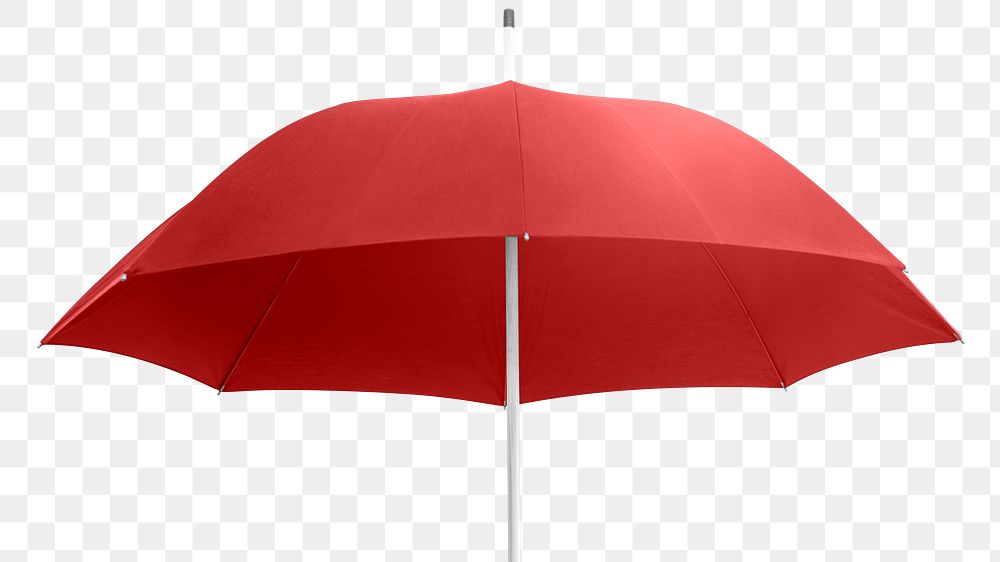 Umbrella png mockup with transparent background 