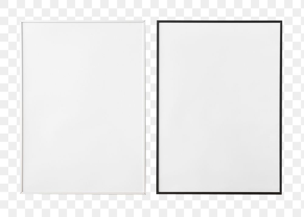 Picture frame png, wall decoration on transparent background