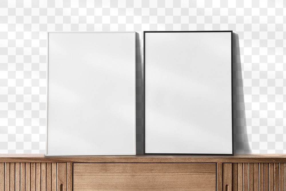 Frames png mockup with transparent background 