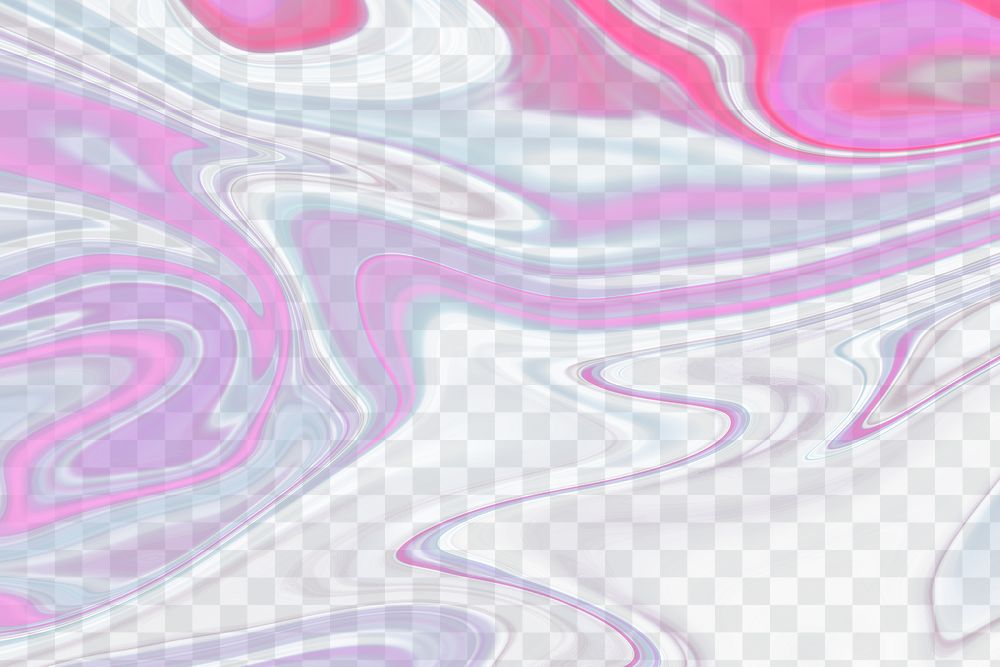 Liquid marble transparent background png in pink tone