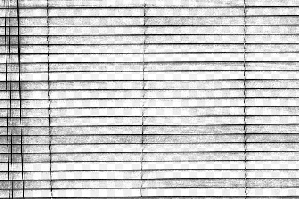 Wooden blinds png transparent mockup