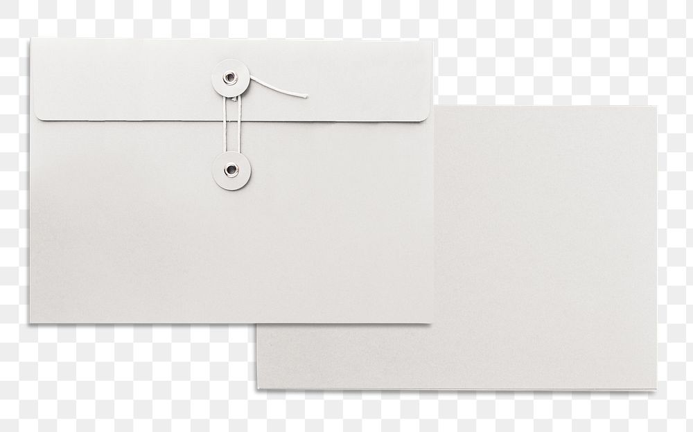 Envelopes mockup png on transparent background