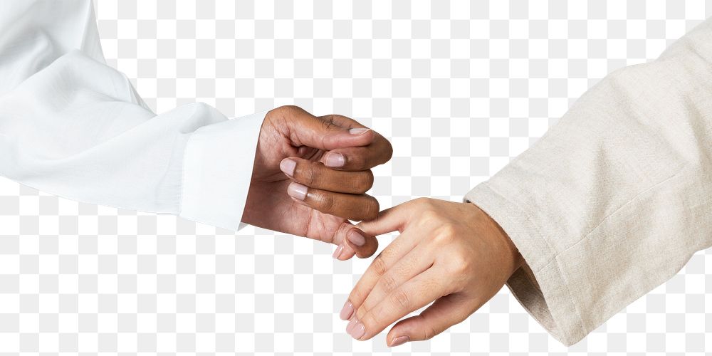 Holding hands png african and asian friendship