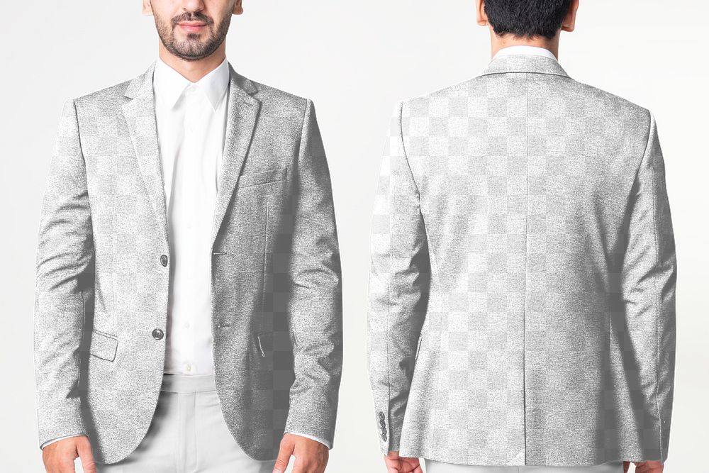 Suit png mockup transparent men&rsquo;s business wear fashion 
