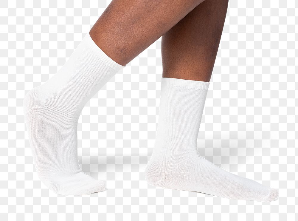 Png white socks mockup apparel studio shoot