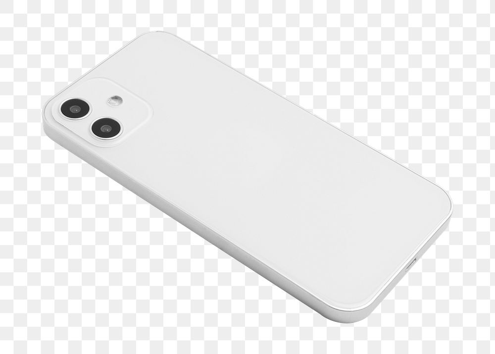 White phone mockup png rear view innovative future technology