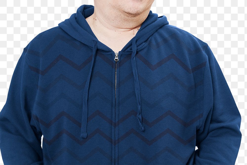 Men's blue sweater mockup png fashion shoot in studio