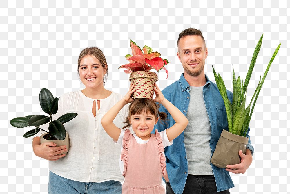 Png happy plant lovers mockup
