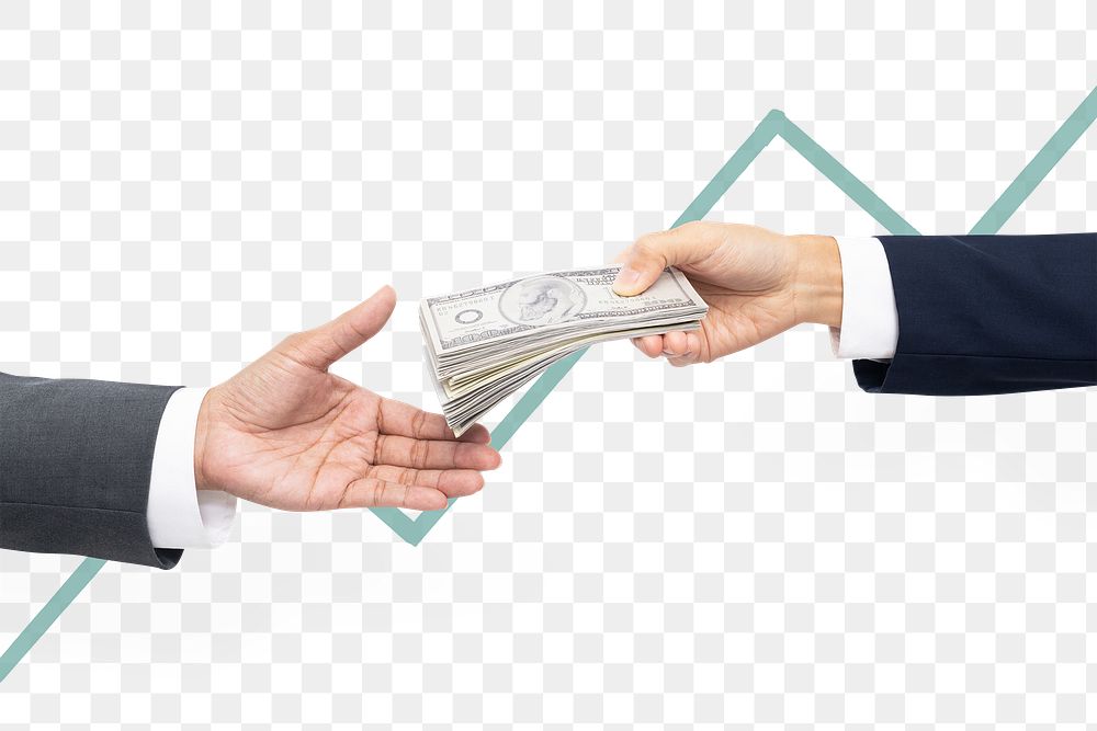 Png Business proposal purchase hands holding money