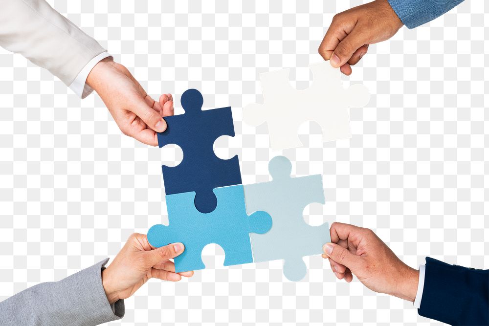 Png Hands holding puzzle mockup business problem solving concept