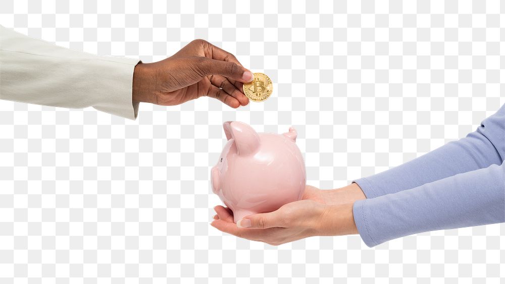Png Piggy bank finance mockup savings concept