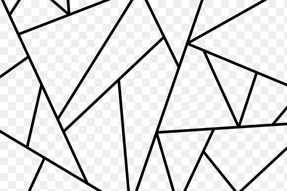 Black triangle patterned background png