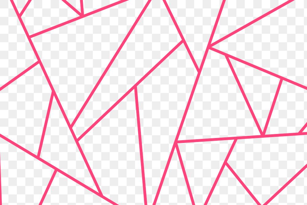 Pink triangle png patterned background